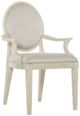 Bernhardt East Hampton Cerused Linen/Gray Dining Arm Chair-0