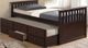 Titus Furniture Espresso Twin Captains Bed-0