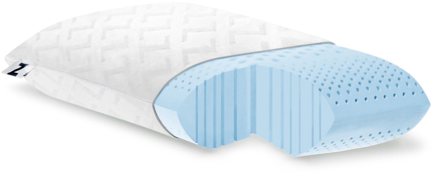 Malouf Z Zoned Gel Dough Mid Loft Queen Pillow