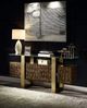 ACME Furniture Mabyn Antique Brown/Brass Console Cabinet-1