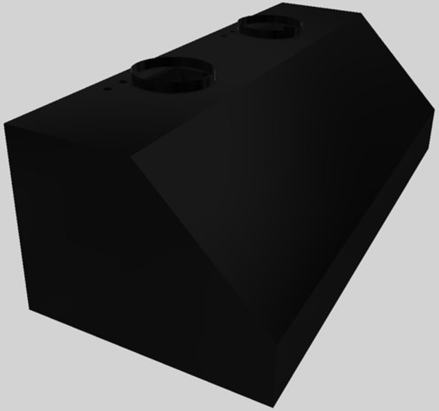 Vent-A-Hood® 54" Black Wall Mounted Range Hood-2
