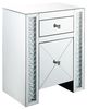 ACME Furniture Nysa Mirrored 1- Drawer End Table -0