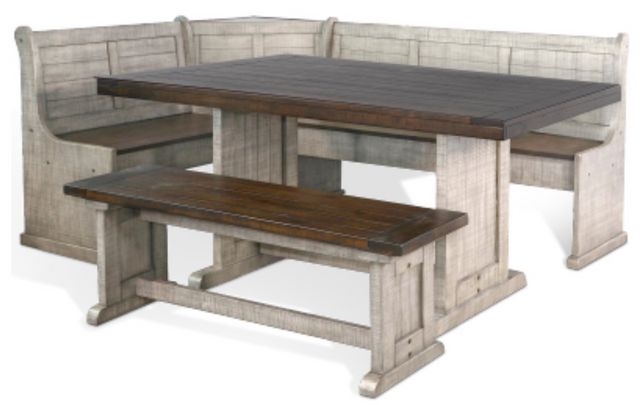 Sunny Designs™ Homestead Hills Alpine Grey/Tobacco Leaf Breakfast Nook Set