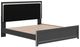Signature Design by Ashley® Zuraleus Black King Upholstered Platform Bed-3