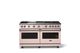 Viking® 5 Series 60" Blush Pro Style Gas (NG) Range with Polished Chrome Trim-3