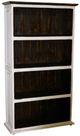 Million Dollar Rustic Weathered White Large Bookcase-0