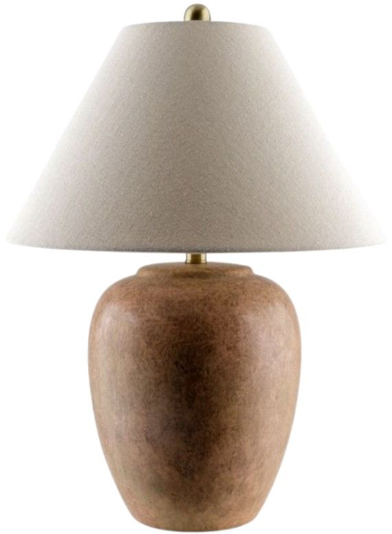Surya Turin Glazed Pink Table Lamp-0