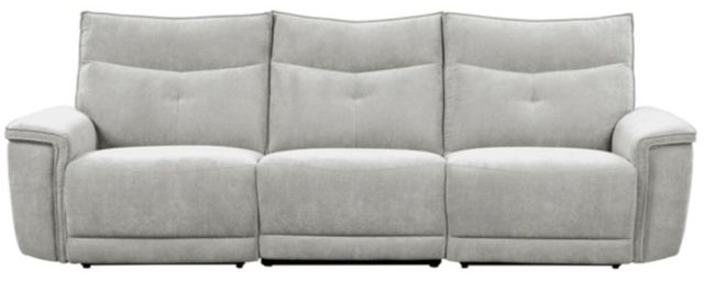 Homelegance® Tesoro 3-Piece Mist Gray Power Double Reclining Sofa with Power Headrests-3
