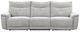 Homelegance® Tesoro 3-Piece Mist Gray Power Double Reclining Sofa with Power Headrests-3