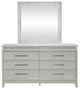 Liberty Furniture Reflections Pearl White/Rhinestone Dresser and Mirror-2