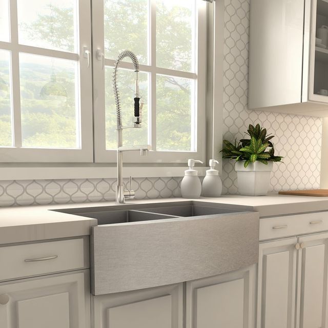 ZLINE Van Gogh Chrome Pull Down Spring Kitchen Faucet with Pot Filler-2