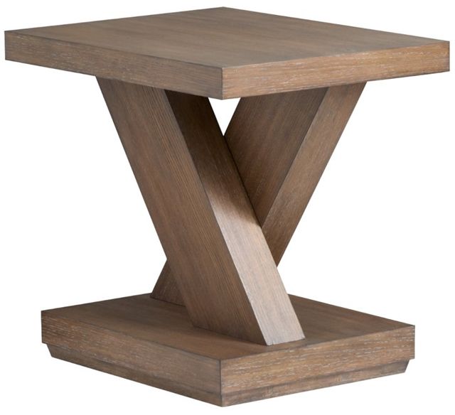 Magnussen Home® Lansbury Antique Wheat Rectangular End Table-0