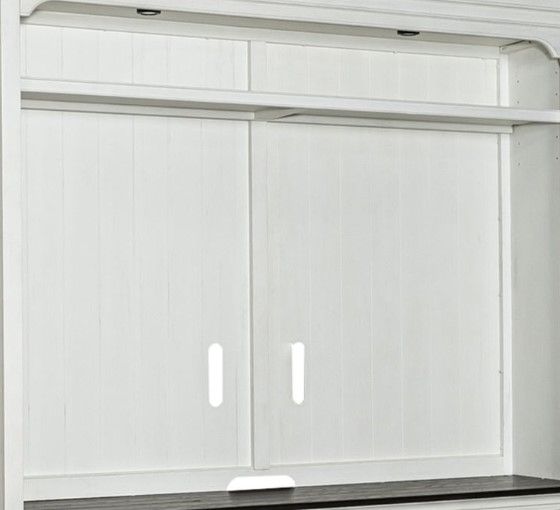 Liberty Furniture Allyson Park Charcoal/Wirebrushed White Entertainment Center with Pier-2
