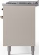 Ilve® Nostalgie II Series 60" Antique White Pro Style Dual Fuel Range-4