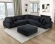 Homelegance® Traverse 6-Piece Black Modular Sectional with Ottoman-1