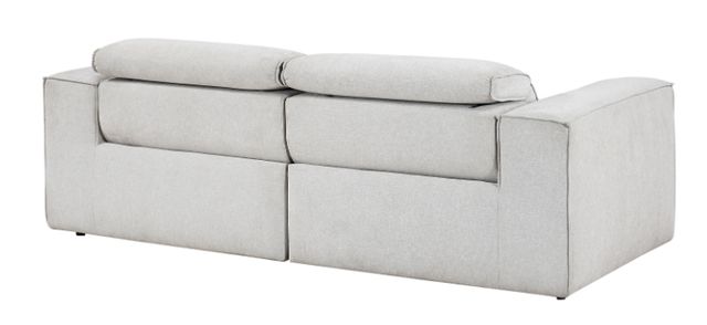 Homelegance® Phoebe Light Gray Power Double Reclining Loveseat with Power Headrests-3