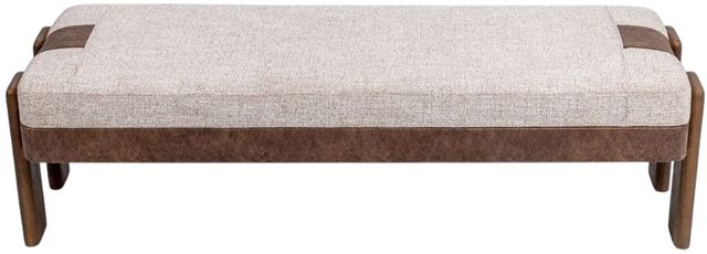 Classic Home Kava Cocoa Latte Accent Bench-3