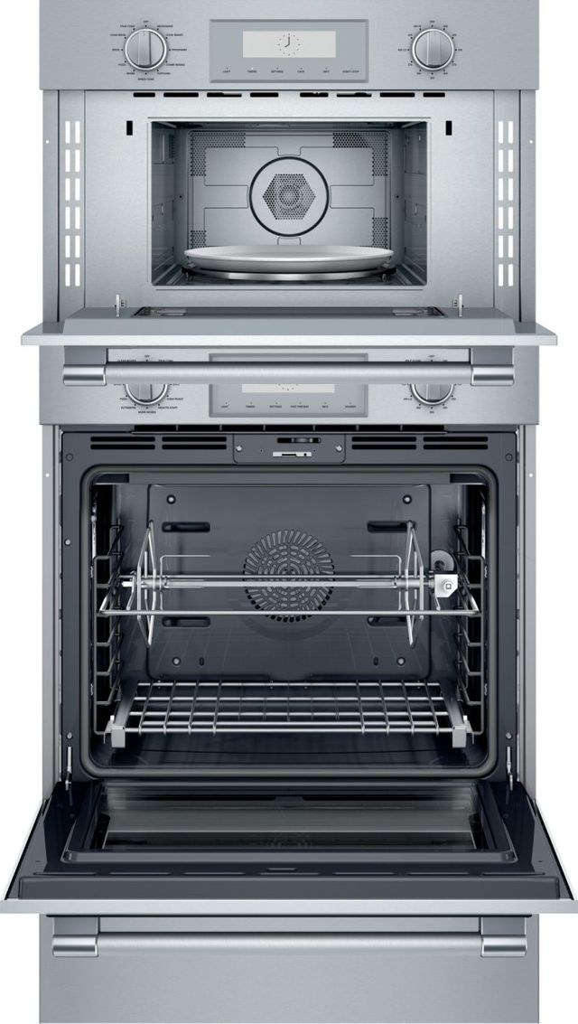 Thermador® Professional® 30" Stainless Steel Oven/Micro Combo Electric Wall Oven-1