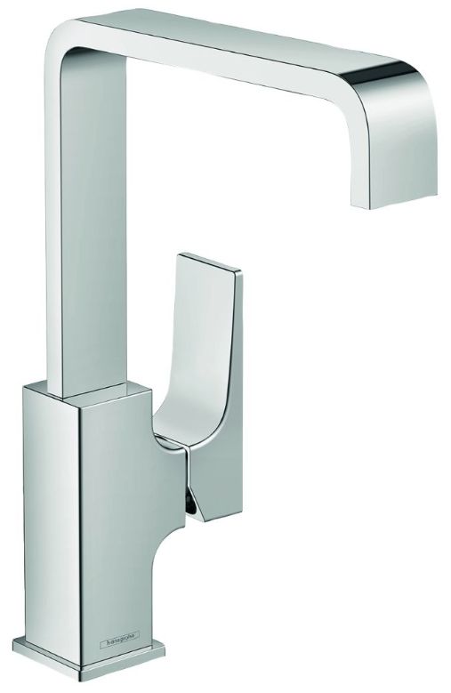 Hansgrohe Metropol Chrome 1.2 GPM Single-Hole Faucet with Lever Handle and Swivel Spout-0
