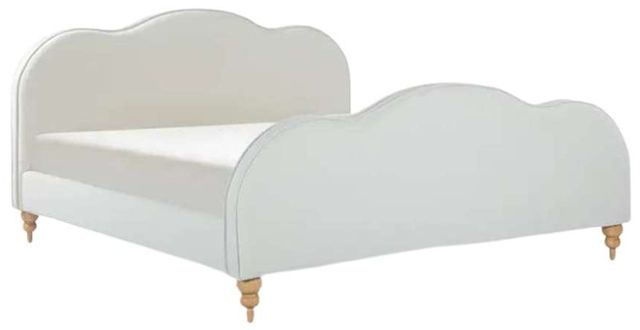 Moe's Home Collection Jacqueline Cream Queen Panel Bed-0