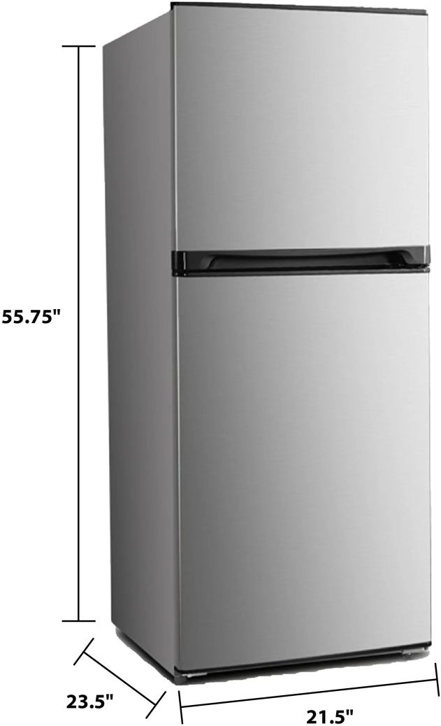 Avanti® 22" 7.0 Cu. Ft. Stainless Steel Compact Top Freezer Refrigerator-5