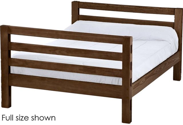Crate Designs™ Furniture Brindle Full XL Tall Ladder End Lower Youth Bunk Bed-0