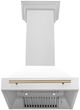 ZLINE Autograph Edition 30" White Matte Wall Mounted Range Hood-4