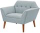 Olliix by INK+IVY Light Blue Newport Lounge Chair-3