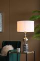 A & B Home Silver Round Body Table Lamp-1