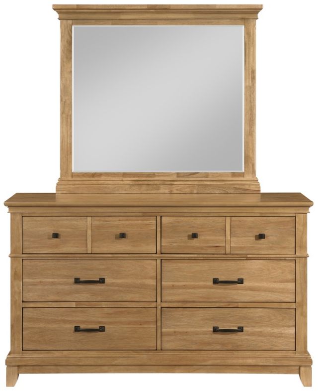 New Classic® Home Furnishings Sunstone 4-Piece Honey Queen Panel Bedroom Set-3