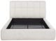 Coaster® Nollet Cream Queen Upholstered Platform Panel Bed-2
