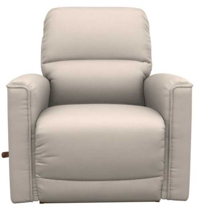 La-Z-Boy® Cade Oyster Leather Manual Rocking Recliner-1