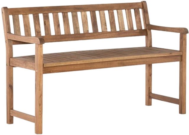Linon Catalan Acorn Wooden Outdoor Bench-0