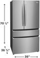 Frigidaire Gallery® 36" 27.2 Cu. Ft. Smudge-Proof® Stainless Steel French Door Refrigerator-2