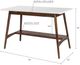 Olliix by Madison Park White/Pecan Parker Desk-1