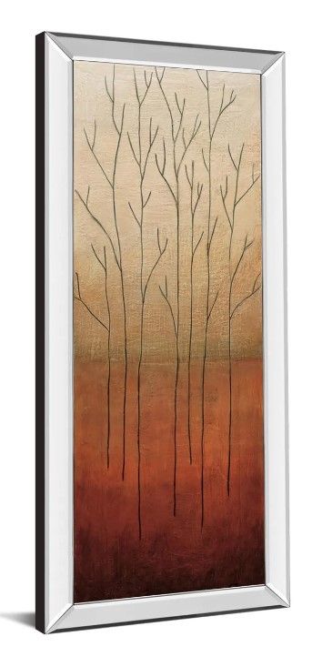Classy Art Branch Rouge II by Eve Mirrored Frame Wall Art-1