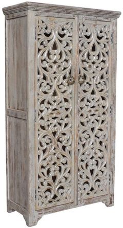 Crestview Collection Bengal Manor Mango Wood Tall Cabinet