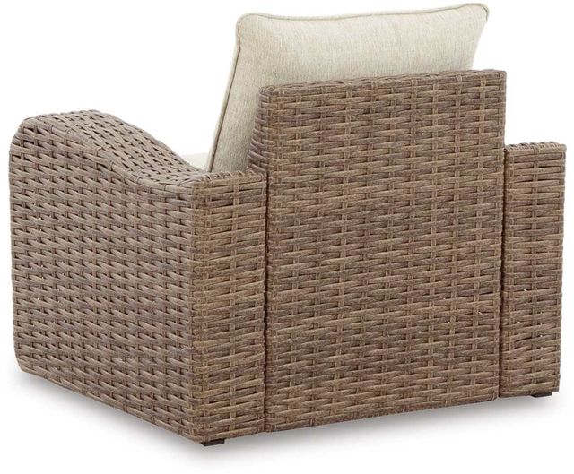 Signature Design by Ashley® Sandy Bloom Beige Outdoor Lounge Chair with Cushion-1