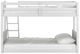 HH2 Home Capri White Twin over Full Youth Bunk Bed with Ladder-4
