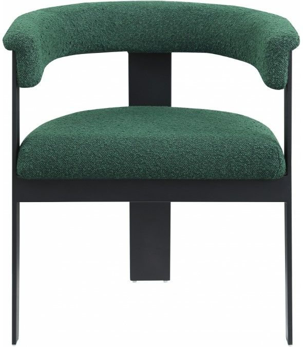Meridian Furniture Romeo Green/Matte Black Dining Chair-1