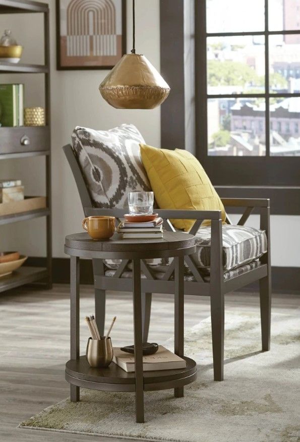 Hammary® Baja II Cocoa Round End Table-1