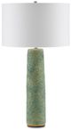 Currey & Company Kelmscott Moss Green/Off-White Table Lamp-1