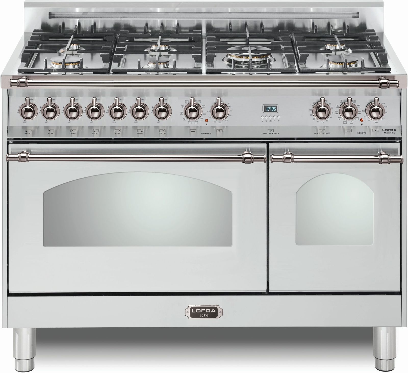 LOFRA® Dolcevita 48" Stainless Steel Pro Style Dual Fuel Range