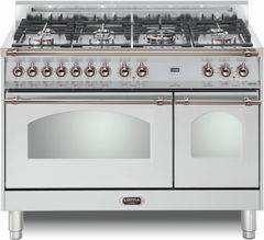 LOFRA® Dolcevita 48" Stainless Steel Pro Style Dual Fuel Range