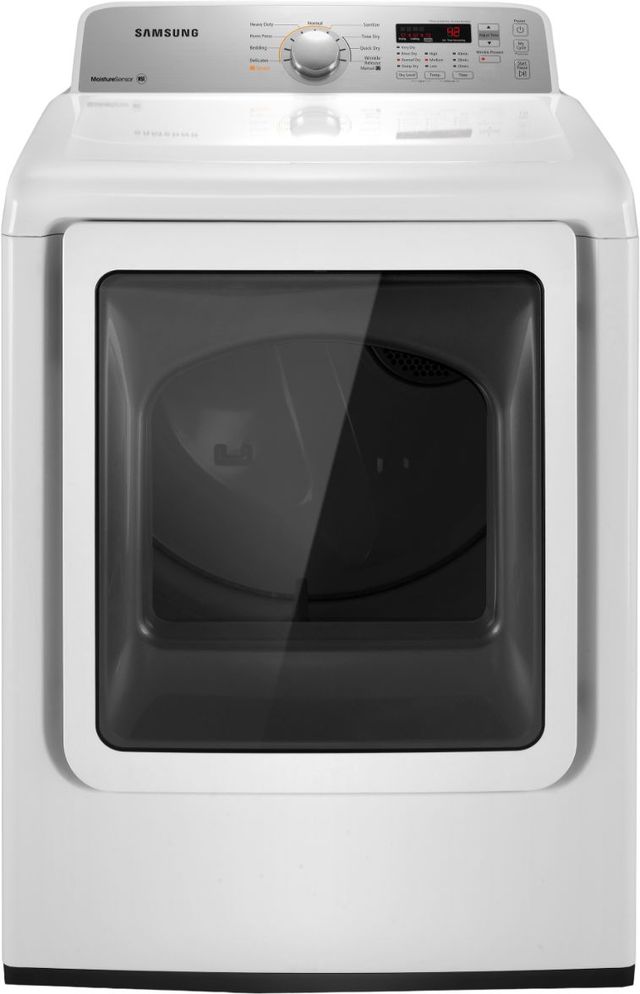 Samsung 7.2 Cu. Ft. White Front Load Electric Dryer-0