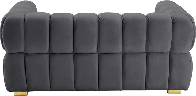 Meridian Furniture Gwen Grey Velvet Loveseat-1