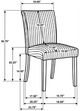 Coaster® Dermott 2-Piece Chocolate Upholstered Dining Side Chair Set-2