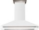 FORNO® Aria Series Alta Qualita 60" White Wall Mounted Range Hood -0