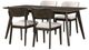 New Classic® Home Furnishings Rex 5-Piece Beige/Walnut Rectangular Dining Set-0