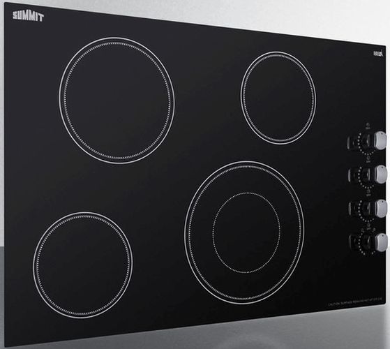 Summit® 30" Black Electric Cooktop-2